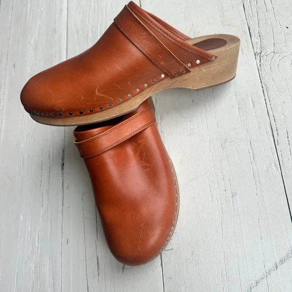 Isabel Marant Thalie Studded Clog Mules, Natural Brown, 37 ✨ - Picture 8 of 15